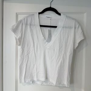 Perfectwhitetee v neck white tee